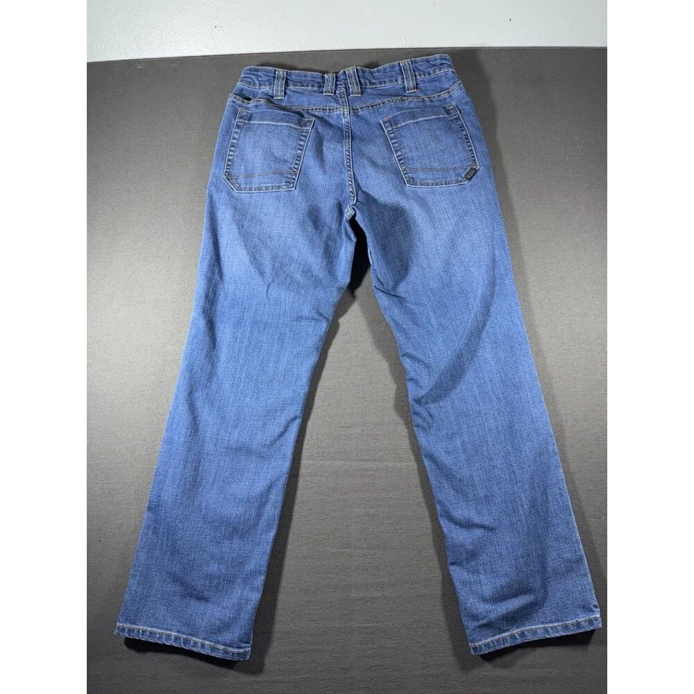 5.11 Tactical Jeans Men's 34x30 Defender Flex Regular Straight 74477 Med Wash